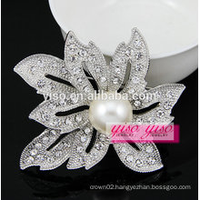 custom made flower fashional crystal brooch